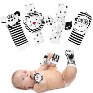 <span class=keywords><strong>Hochets</strong></span> en peluche pour bébés de 0 à 6 mois, jouets sensoriels pour nouveau-nés, <span class=keywords><strong>hochets</strong></span> de poignet pour bébés de 6 à 12 mois - Product Image 1