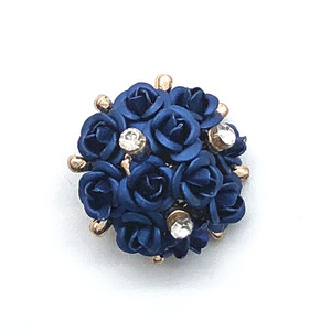 Thời trang Inset Kim Cương Hoa nút bán buôn dễ thương tăng nút may trên váy hoa ngọt ngào hình kim loại Shank nút cho phù hợp với - Product Image 3