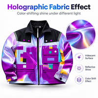 Pochette Doypack Personnalisée en PE Holographique Mylar Biodégradable et Recyclable avec Fermeture Zip, Logo Gaufré Découpé, Anti-Odeur pour Aliments et Lait