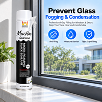 Scellant en mousse PU micro-moussante noire haute densité MUCHAO A15 750 ml pour l'étanchéité des joints de construction, les projets d'isolation des fenêtres et des portes