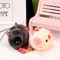 Porte-clés en peluche mignon, pendentif en forme de tête de poupée en peluche douce, breloque de sac, ornement suspendu pour sac à dos, idéal pour un cadeau