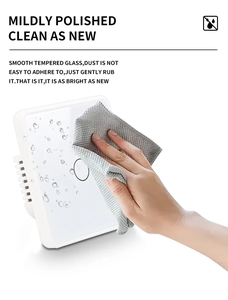 DUOMEI 1/2/3/4連スマートライトスイッチ Zigbee ワイヤレス Wifi タッチガラスパネル UK EU Tuya対応 Alexa Bluetooth対応 ウォールスイッチ - Product Image 5