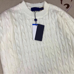 Maglione a Maglia Calda con Codice QR RL Raff, Manica Lunga, Ricamato sul Collo, per Coppia, Uomo e Donna - Product Image 4