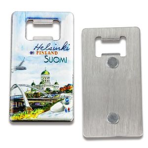 Imán de Refrigerador con Diseño Personalizado, Recuerdo Turístico, Abridor de Botellas, Resina Epoxi, Souvenir de Helsinki, Finlandia - Product Image 4