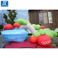 Modèle de plante gonflable personnalisé, modèle de plante en pot, modèle publicitaire, art créatif gonflable