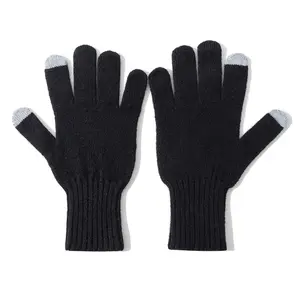 Magic Gloves Wool Mittens Acrylic Gloves Winter Warm Stretch Knitted Touch Screen Women Men Daily Life Jacquard Winter