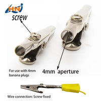 Câble de test HUANUO 4 mm avec fiche banane et pince crocodile métallique, écologique, connecteur à pince unique pour multimètre et alimentation