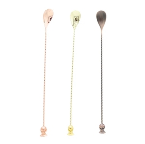 ช้อนคนโลหะสแตนเลส30ซม. สำหรับบาร์ค็อกเทลหรือร้านอาหารดีไซน์สุดสร้างสรรค์ออกแบบโลโก้ได้ตามต้องการ - Product Image 5