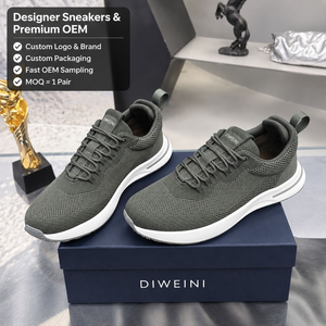 Nouvelles baskets de luxe vert armée pour hommes, chaussures de marche en maille de haute qualité, baskets à plateforme, Zapatillas - Product Image 1