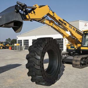 5x15 6x15 445/65d22.5 385/65d22.5 ठोस रबर टायर 12.00-20 टायर फोर्कलिफ्ट कैंची के लिए बूम लिफ्ट सामग्री हैंडलर - Product Image 6