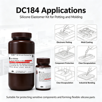 SYLGARD DC184 Kit Coréen Premium de Silicone Élastomère Bicomposant Transparent PDMS pour le Moulage Électronique et la Recherche en Laboratoire