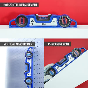 Сали 246 мм 10 дюймов промышленный Высокоточный мостовой Тип Магнитный пластик 3 пузырьковый спиртовой уровень +/-10 мм измерение уровня - Product Image 2
