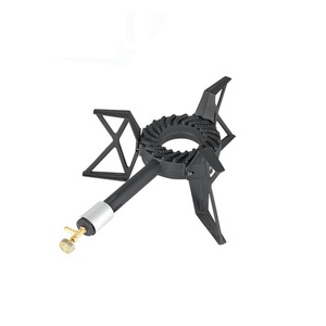 便携式铸铁燃气灶丁烷野营炉制造野营铸铁单燃烧器 - Product Image 2