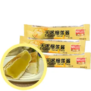 La salsa di durian reale asiatica viene utilizzata per riempire la pasta durian pizza durian