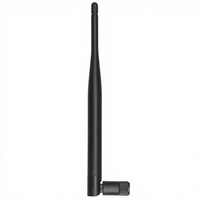 Antena de Goma de 868MHz y 5dBi de Alta Ganancia, Conector Móvil Macho para Comunicación Externa, Montaje Vertical con Tornillo para Uso en Exteriores