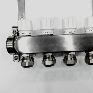 Collecteur d'eau hydronique en acier inoxydable au design moderne pour chauffage par le sol, 110v/220v/230v, utilisation en appartement et en hôtel, flexible - Product Image 4