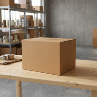 Boîte d'expédition en carton ondulé à double paroi, carton d'emballage robuste pour le stockage et l'emballage d'exportation