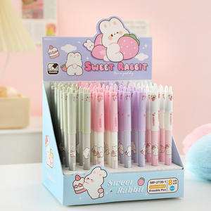 Bolígrafo de Gel Azul <span class=keywords><strong>Borrable</strong></span> con Diseño de Conejito, 0.5mm, Plástico, Estilo Caricatura, Alta Calidad, Escritura Neutral, 48 Unidades por Paquete, para Oficina, Estudiantes - Product Image 1