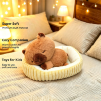 Série Fun Easy : Adorable Peluche Capybara Ours Super Douce, Rembourrage Coton PP, Lavage Technique, Vernissage, Anti-Stress, OEM ODM