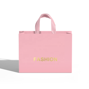 Custom Logo Metallic Gold Foil & Pink Paper <b>Bags</b> with Personalized <b>Bridesmaid</b> <b>Gifts</b> Design - Product Image 4