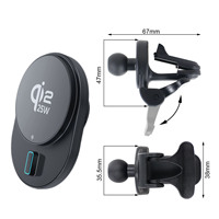 Chargeur de voiture sans fil magnétique Qi2.2 25W pour Ip17