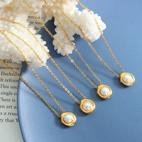 Collier de clavicule en acier inoxydable hypoallergénique avec placage en or 18 carats | Design de mode coréen japonais unique