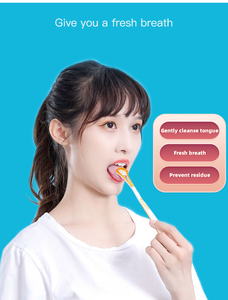 18cm boyutu Formulo plastik PP + TPR malzemesi ağız bakımı hijyen Freshing nefes dil temizleyici kazıyıcı - Product Image 5