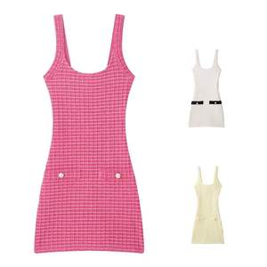 Nouvelle Robe d'Été Chic et Décontractée pour Femme avec Bretelles Courtes Élastiques, Taille Naturelle, Coupe Droite – Tendance Polyvalente et Douce - Product Image 1