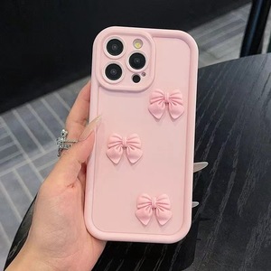 Custodia per iPhone 13 <span class=keywords><strong>Pro</strong></span> per Ragazze, Colore Rosa, Cartone Animato 3D con Fiocco, Custodie per iPhone 15 16 17, Carina Rosa con Fiocco - Product Image 6