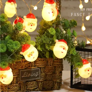 Christmas Holiday Home Room Garden Decoration DIY Christmas Santa Led Light String New Year Navidad