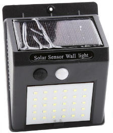 مصباح حائط خارجي ديكور خارجي مصباح حديقة شمسي 3 جوانب 74 ليد - Product Image 5