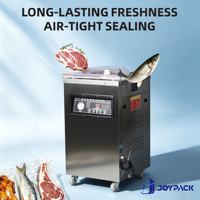 Machine d'emballage sous vide de qualité alimentaire DZ-400, corps en acier inoxydable 201, pompe à vis rotative, cycle rapide, machine industrielle de scellage de sacs