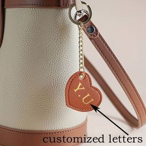 Colorful PU Leather Cute Women Heart Shaped Pendants Love Keychain Holder Stylish <b>Key</b> <b>Rings</b> <b>Bag</b> Accessory for GIfts - Product Image 2