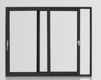Ventana Horizontal Abatible de Aluminio para Sala de Estar, Venta al Por Mayor