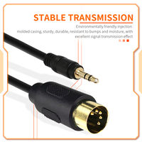 Benutzer definierte MIDI-Stecker 5-polig Din auf 3,5mm TRS Mini-Buchse Stereo-Stecker Audio-Adapter kabel