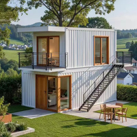 Maison préfabriquée robuste en conteneur, étanche, résistante au vent, facile à assembler, pour campement sur le terrain
