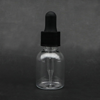 Flacons compte-gouttes vides en plastique transparent PET 20 ml avec étiquette personnalisée