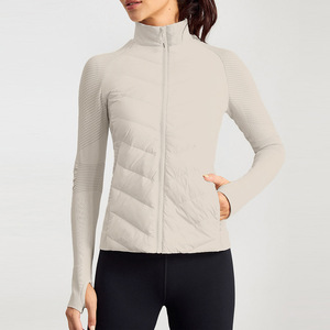 Veste coupe-vent pour femmes de haute qualité, 90% <span class=keywords><strong>duvet</strong></span> <span class=keywords><strong>d</strong></span>'<span class=keywords><strong>oie</strong></span>, légère, sans couture, logo personnalisé, veste <span class=keywords><strong>d</strong></span>'équitation coupe-vent pour femmes - Product Image 5