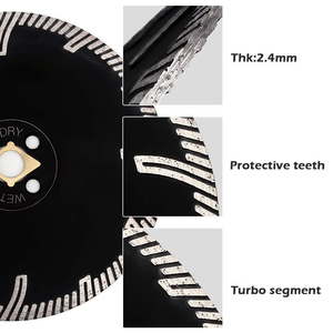 LITTLE ANT - Hoja de sierra industrial turbo continua de nitruro OEM de 150 mm (6 pulgadas) para granito, pizarra y arenisca - Product Image 3