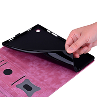 Étui de protection en cuir PU à rabat avec impression de fleurs de cerisier pour iPad Pro 11 10.9 10e 11e A16, étui portefeuille pour tablette