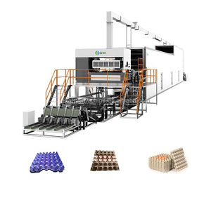 Machine de moulage de pâte à papier de déchets de papier recyclé entièrement automatique Ligne de production et de fabrication de plateaux à oeufs Machines de fabrication de papier - Product Image 1