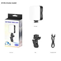 Lampu LED Ring Portabel untuk Live Streaming, Selfie, Makeup, Fotografi, Lampu Ambient Mini, Lampu Saku RGB