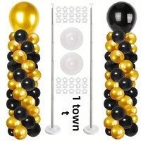 Poteau télescopique de 2 m pour arche, guide de route, support de ballons, décoration pour anniversaire, mariage, fête, événement sportif