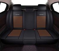 Fundas de Asiento de Coche de Cuero Nappa de Lujo a Precio de Fábrica, Juego Completo, Color Naranja, Impermeables, Compatibles con Airbag, para Todas las Estaciones