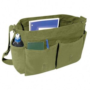 Sac à bandoulière vintage en nylon personnalisé pour hommes et femmes, sac messager classique, grand sac à bandoulière pour affaires, sac à bandoulière quotidien, fabriqué en usine BSCI - Product Image 2