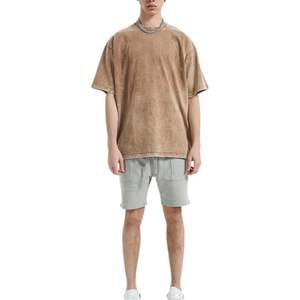 Paquete de 5 Camisetas Extra Grandes de Algodón Grueso para Adultos Unisex, Estilo Vintage, Color Sólido, Casuales, para Hacer Ejercicio - Product Image 3