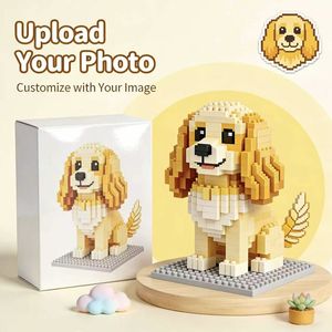 Bloques <span class=keywords><strong>de</strong></span> Construcción Micro Personalizados <span class=keywords><strong>de</strong></span> <span class=keywords><strong>Cocker</strong></span> Spaniel, Material ABS, Juguete Seguro para Niños - Product Image 1