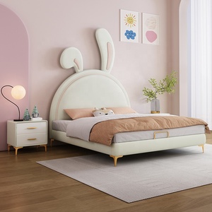 Hiện Đại Đơn Giản Sang Trọng <span class=keywords><strong>Hello</strong></span> <span class=keywords><strong>Kitty</strong></span> Giường Gỗ Cho Trẻ Em Vương Miện Hộp Lưu Trữ Với Công Chúa Màu Sắc Cho Phòng Ngủ Và Phòng Khách - Product Image 4