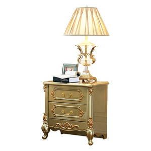 Ensemble de lit double royal européen de luxe en cuir véritable avec cadre en bois massif pour la maison, la villa, l'hôtel, la chambre à coucher, le salon - Product Image 5