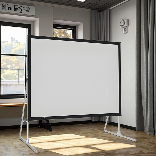 Outdoor Projector Screen with Stand Portable Fast Folding Front&Rear Projection Screen in Sizes 150Inch 180inch 200inch 250inch